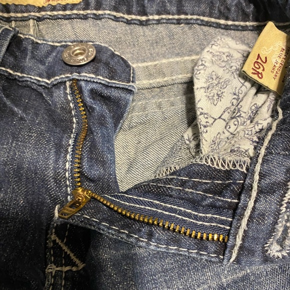 Big Star Sz 26R Remy Low Rise Bootcut Contrast Stitch Jeans - Picture 13 of 13